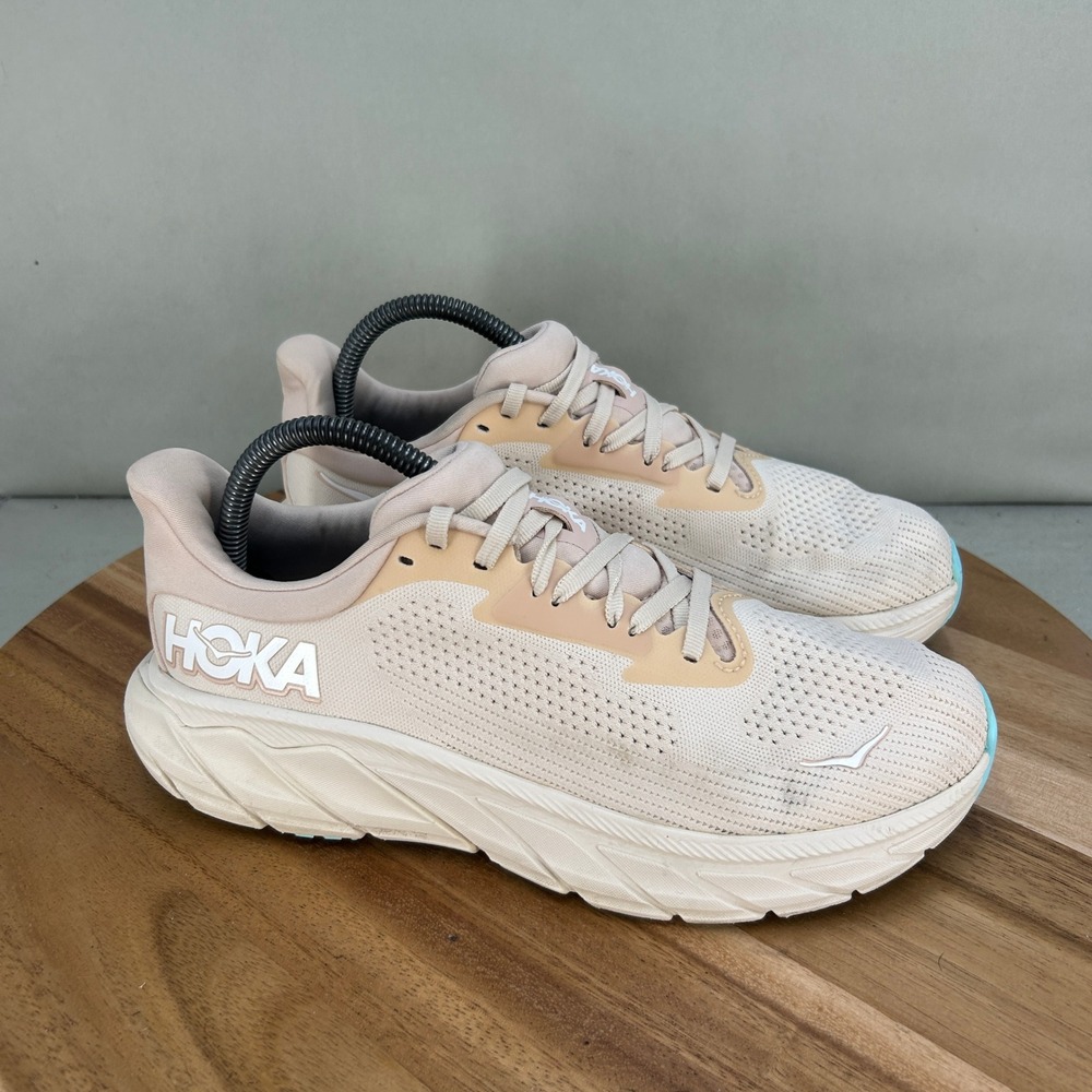 Hoka Arahi 7 Wide Vanilla Rose Mist Womens Running Shoes 1147890 VRM Size 8.5 D